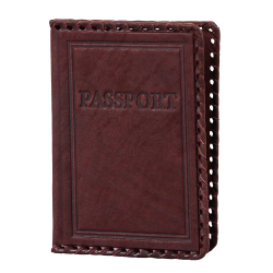 Обложка на паспорт «Passport». Цвет коричневый