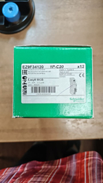 Выключатель автоматический однополюсный 20A C 4.5кА EASY 9 EZ9F34120 Schneider Electric