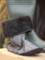 СВ-15ум Сапоги мужские с меховым чулком и манжетой,  Оливковый