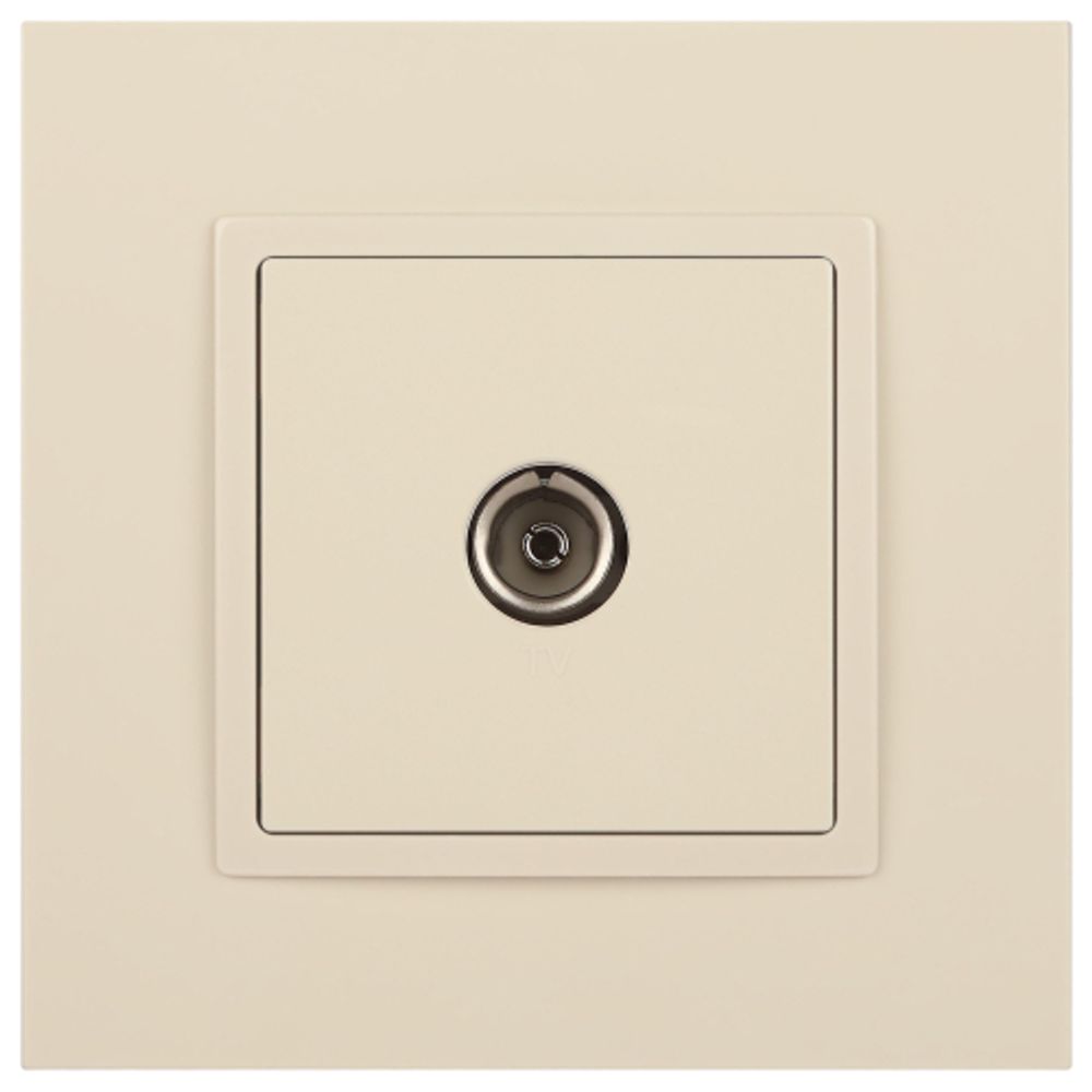 14-3101-02 ЭРА Розетка TV одиночная, IP20, Эра Elegance, сл.кость | Elegance Слоновая кость