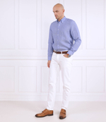 Льняная рубашка Oscar Jacobson - голубой(12407345)