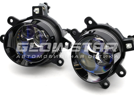 Светодиодные ПТФ Sariti N5 Blue Lens, 3.0 дюйма, 12V, 45/786W, 6000K, крепление Toyota/Lexus (комплект, 2шт)