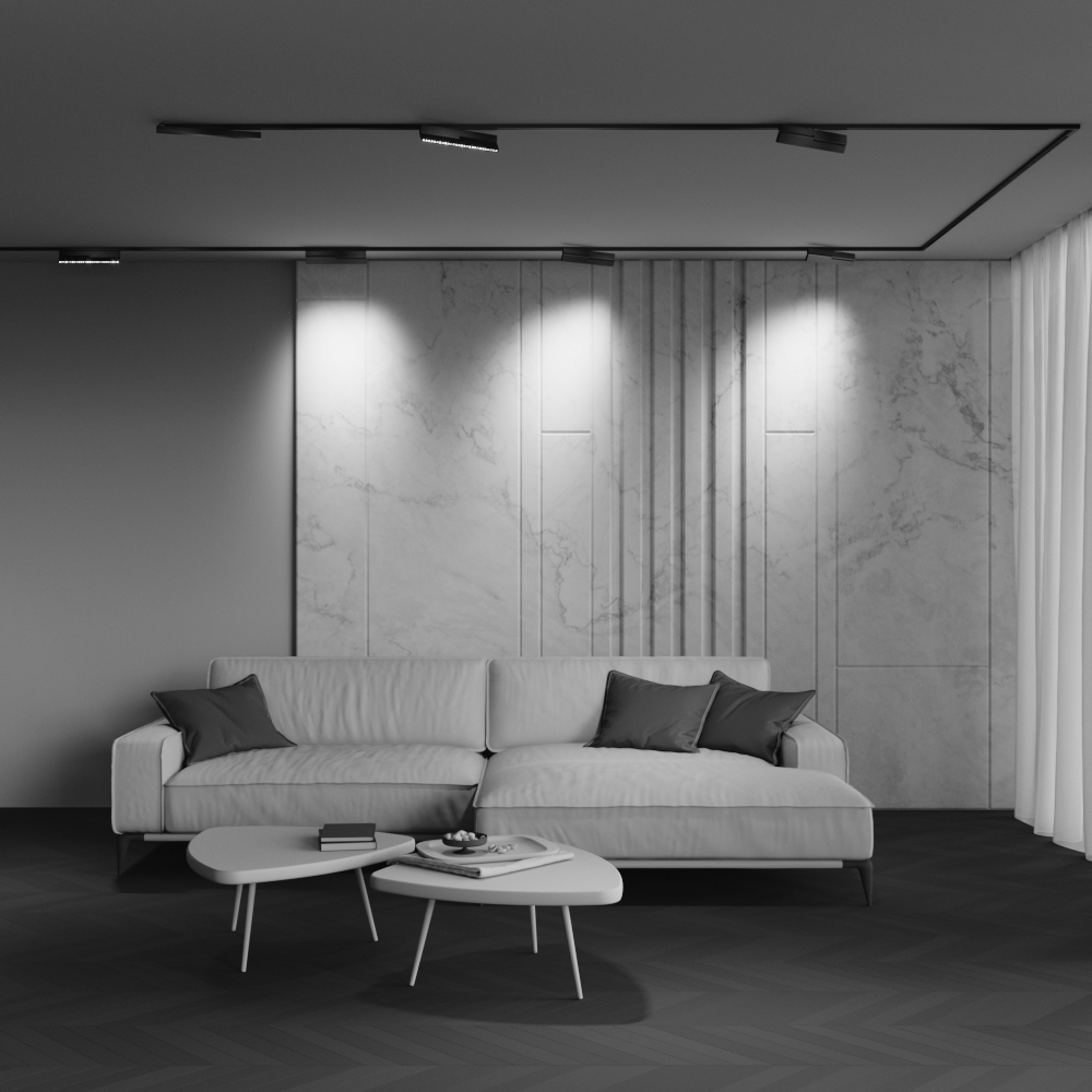 Трековый светодиодный светильник Maytoni Exility X Points Rot TR242-4-12WTW-DSZ-B