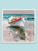 Картина на подрамнике в раме 43*43 см