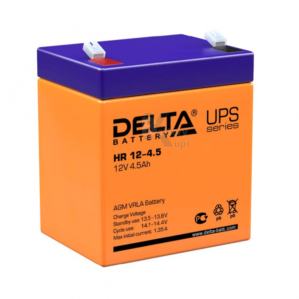 Аккумулятор Delta HR 12-4.5 (AGM)