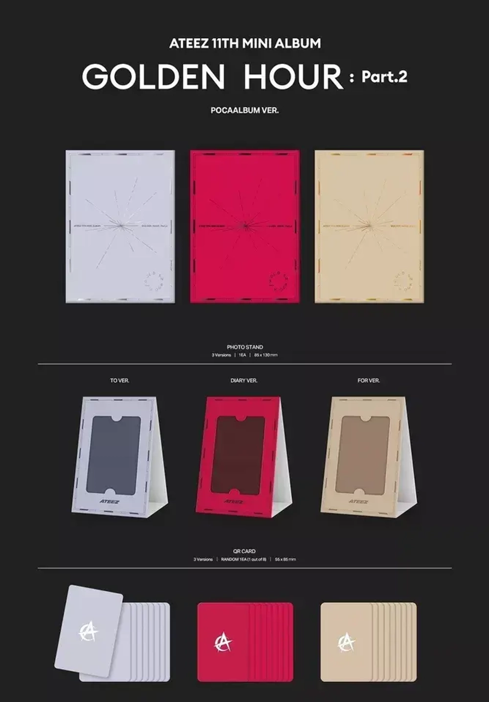 Альбом ATEEZ - Golden Hour : Part.2 [Pocaalbum ver.] (Diary ver.)
