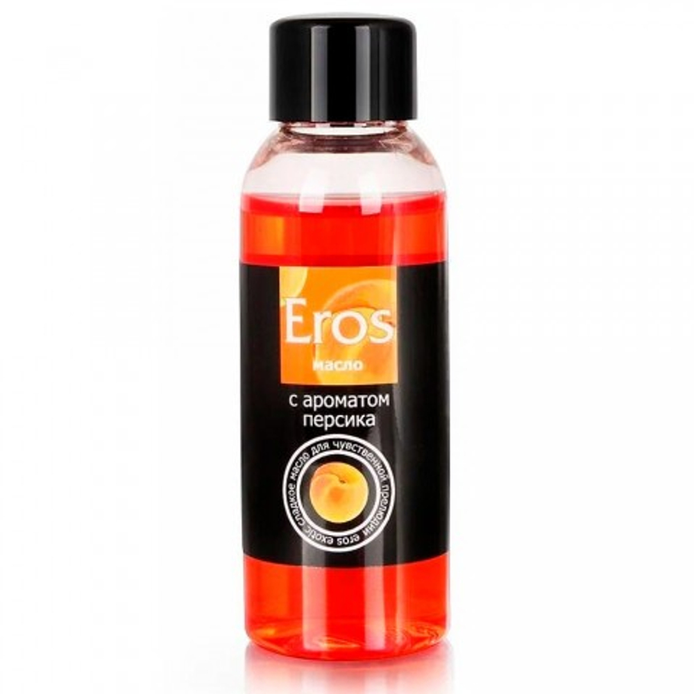 Масло массажное "EROS EXOTIC" с ароматом персика, флакон, 50 мл