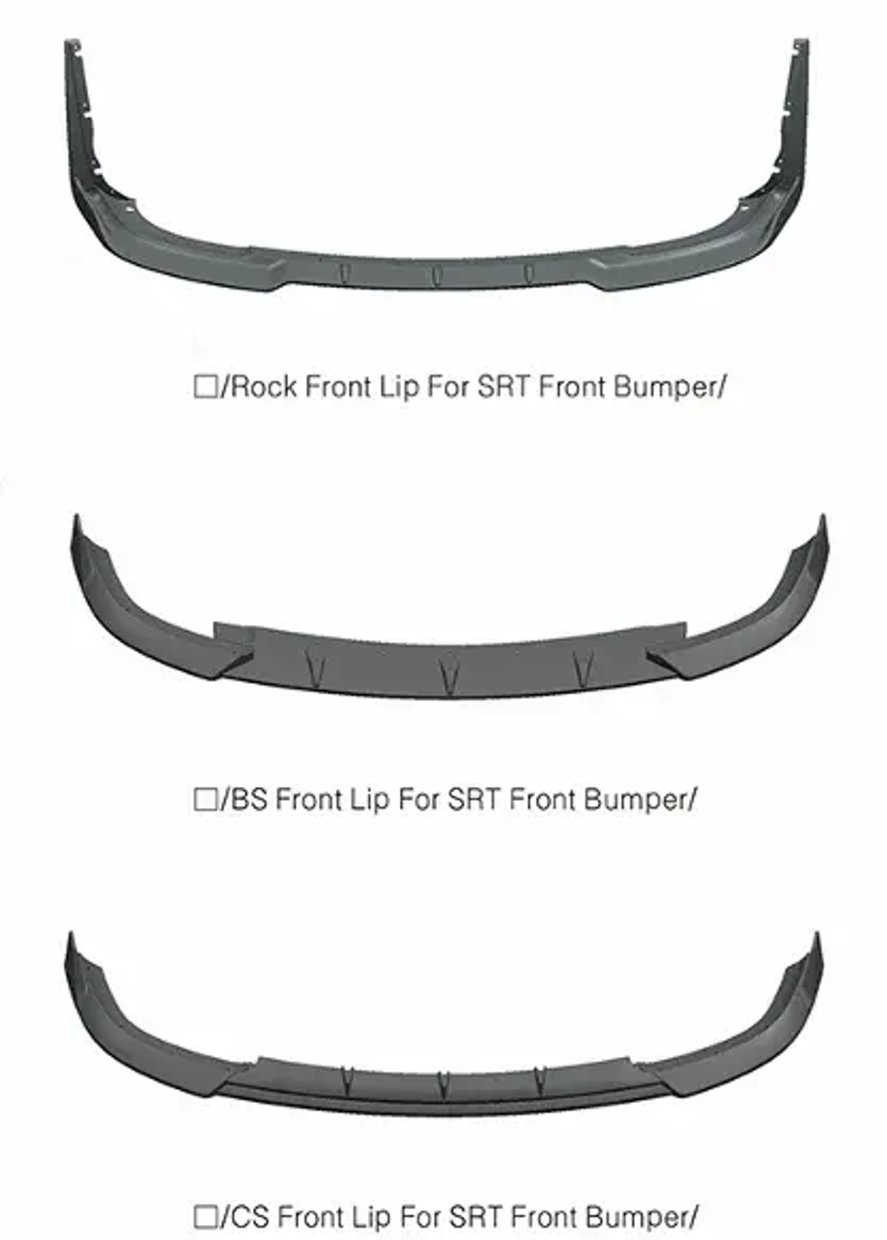 Губа переднего бампера для SRT Jeep Grand Cherokee WK2 Рестайлинг 2018-2023 Джип гранд чероки тюнинг