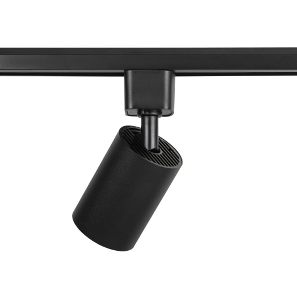 Трековый светильник однофазный ЭРА TR76 - GU10 BK под лампу GU10 Черный