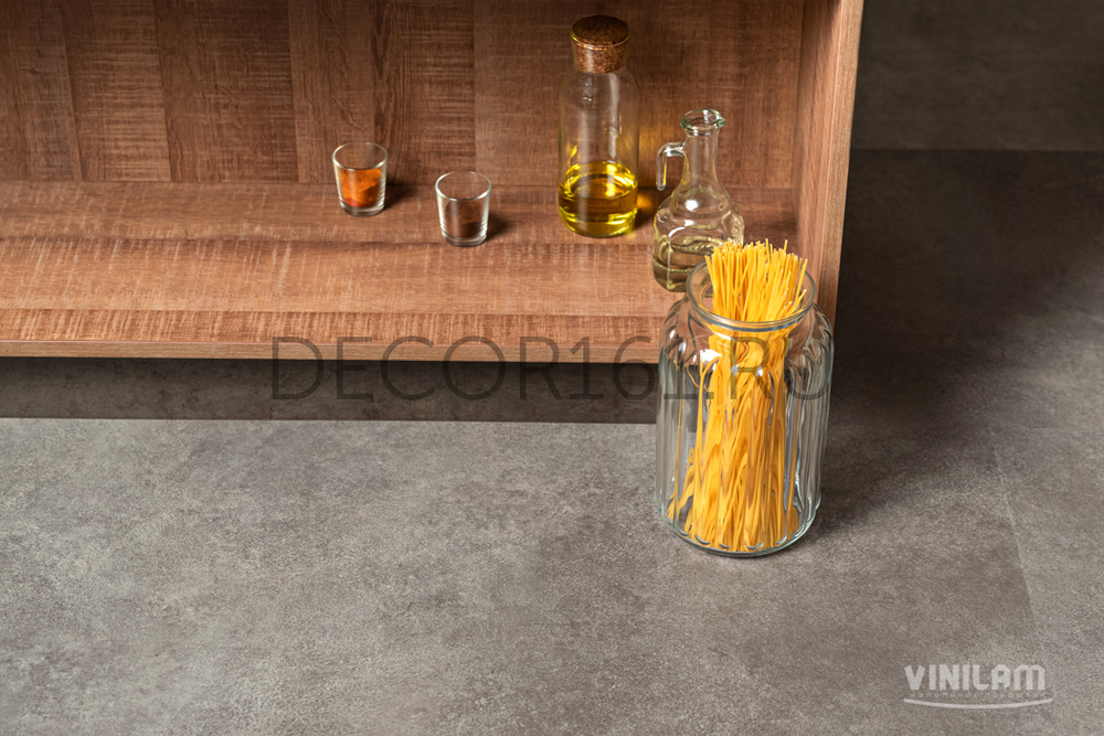 Виниловый ламинат VINILAM Цемент Стальной 71610