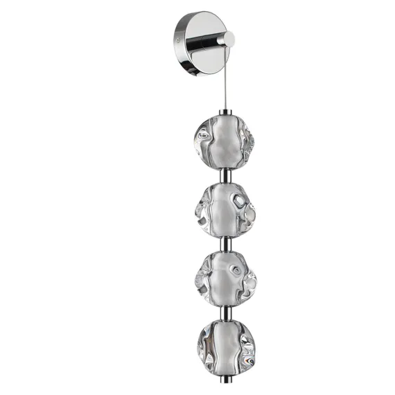 5084/17WL L-VISION ODL25 561 хром/прозрачный/металл/акрил Бра LED 17W 4000K 850Лм JEMSTONE