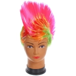 Парик карнавальный «РОК», Розовый мультицвет