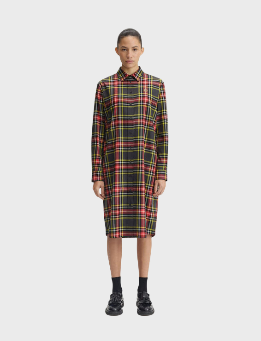 Платье FRED PERRY Tartan Shirt Dress