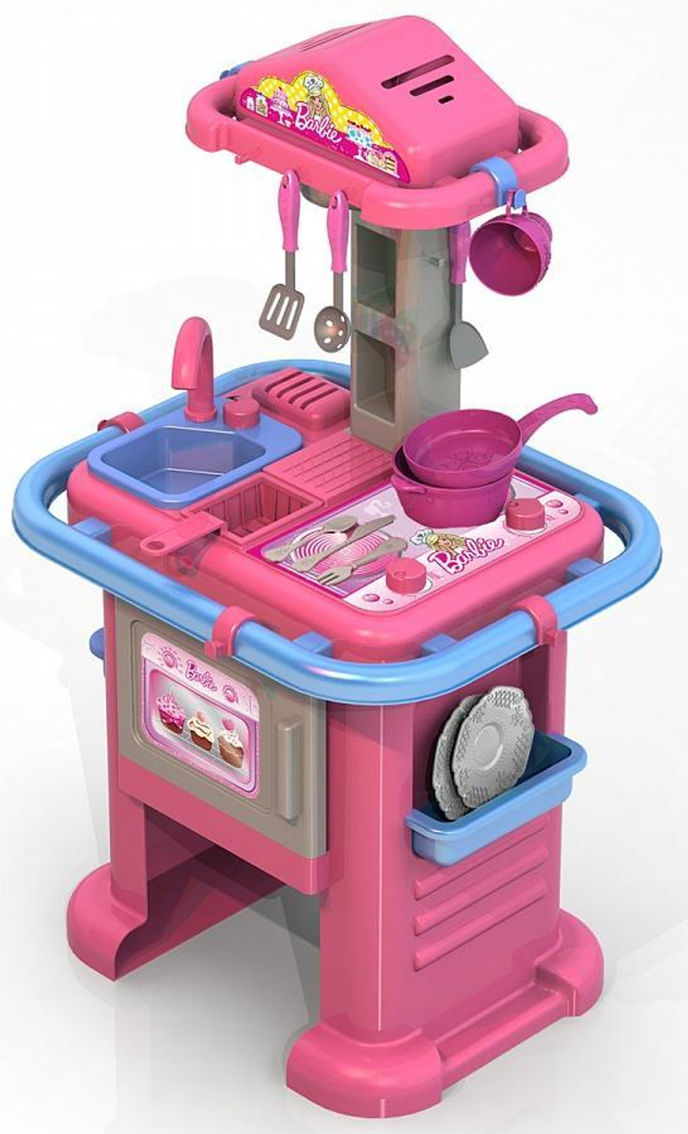 Кухонный набор "Барби", 94см кухня + набор посуды (Нордпласт)