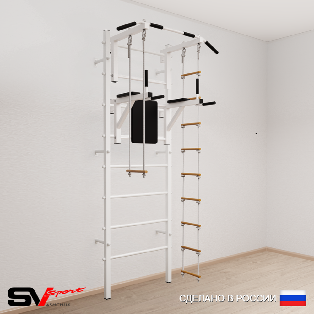 Шведская стенка Sv Sport усиленная 679 (Турник стандарт/Брусья/Лестница/Трапеция)