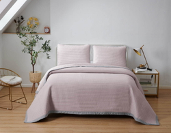 Покрывало 160х220 и 1 наволочка Sofi De MarkO Марисоль перельная роза