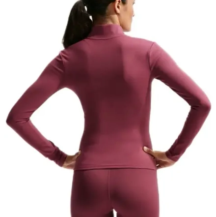 Женская теннисная куртка Nike One Dri-Fit Full Zip Fitted - pink smoke/white