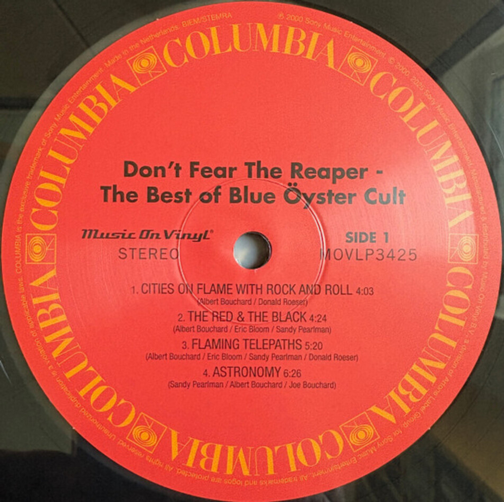 Blue Oyster Cult / Don't Fear The Reaper - The Best Of Blue Oyster Cult (Limited Edition)(Coloured Vinyl)(2LP)