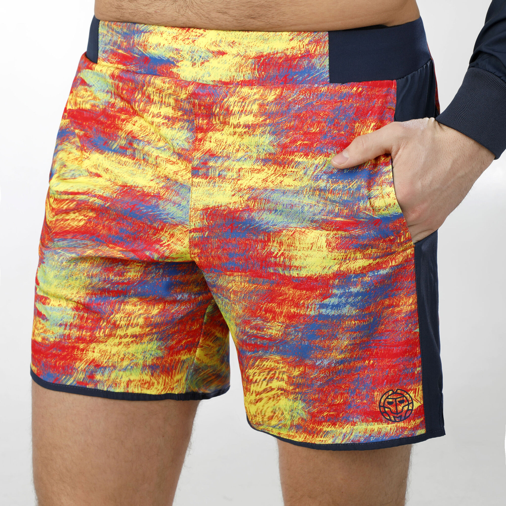 Мужские теннисные шорты BIDI BADU Bevis 7in Tech Shorts Men - Multicoloured
