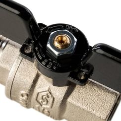 Кран шаровый STOUT Н-В 1/2" бабочка полнопроходной new 39411