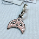 Серьги "Лунница с птичками" горячая эмаль мал.