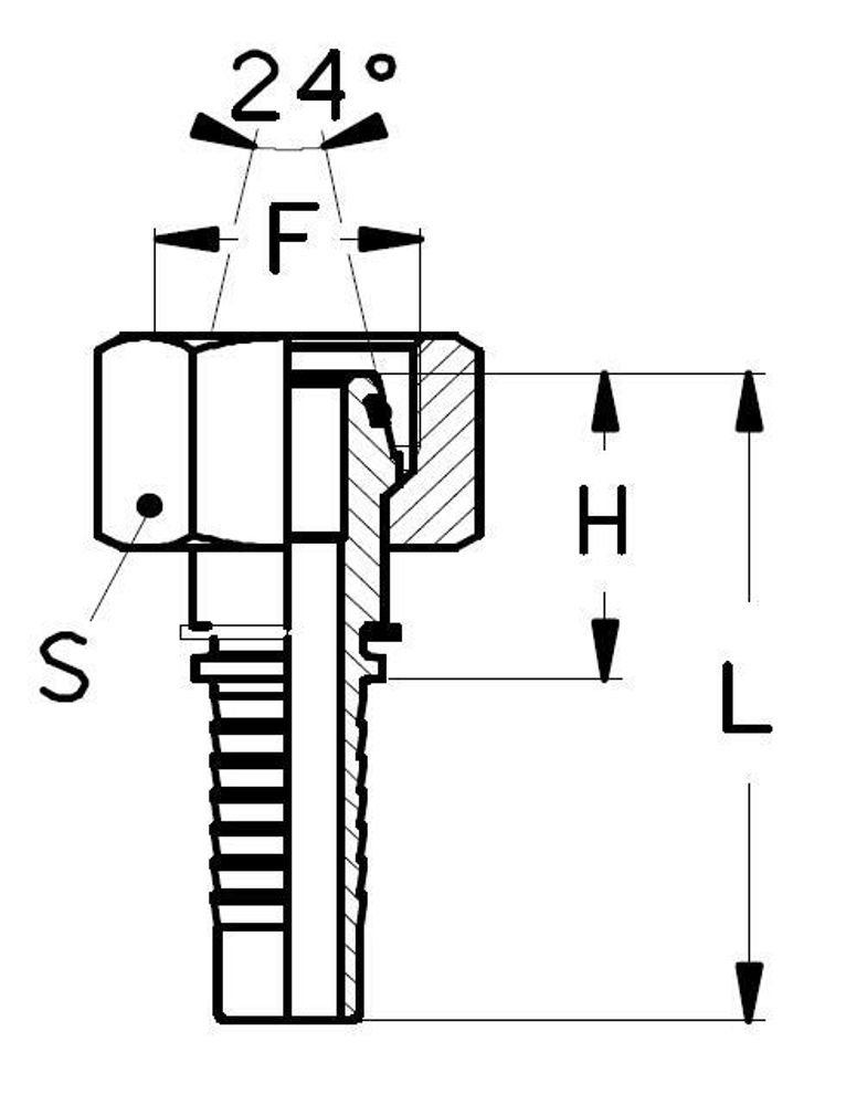 Фитинг DN 05 DKO-S (Г) 14x1.5 6