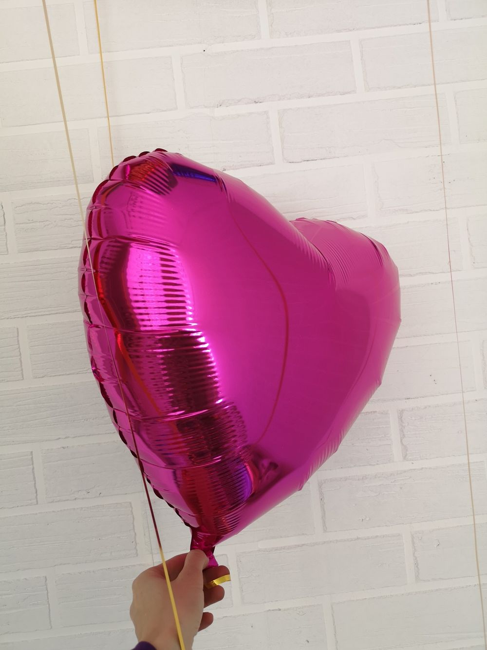 F Шар 18" / 46 см Сердце Фуксия Фуше (БГ-15) 