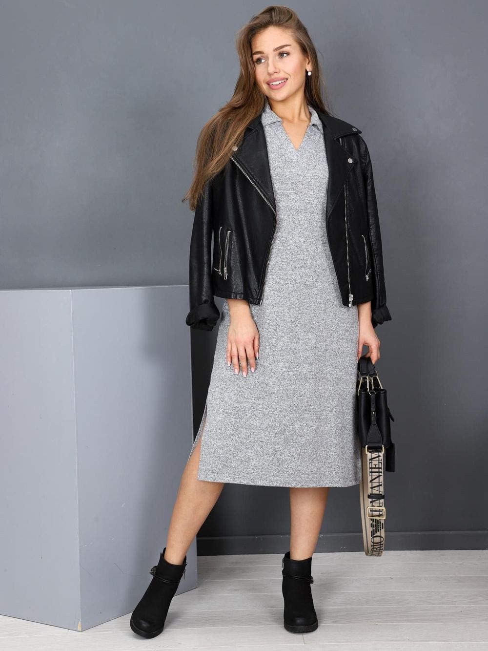 Самира - платье серый Iv-capriz (Акция)