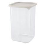 Банка для сыпучих продуктов Sugar&Spice Vanilla квадратная 1,2л, с гибкой крышкой латте