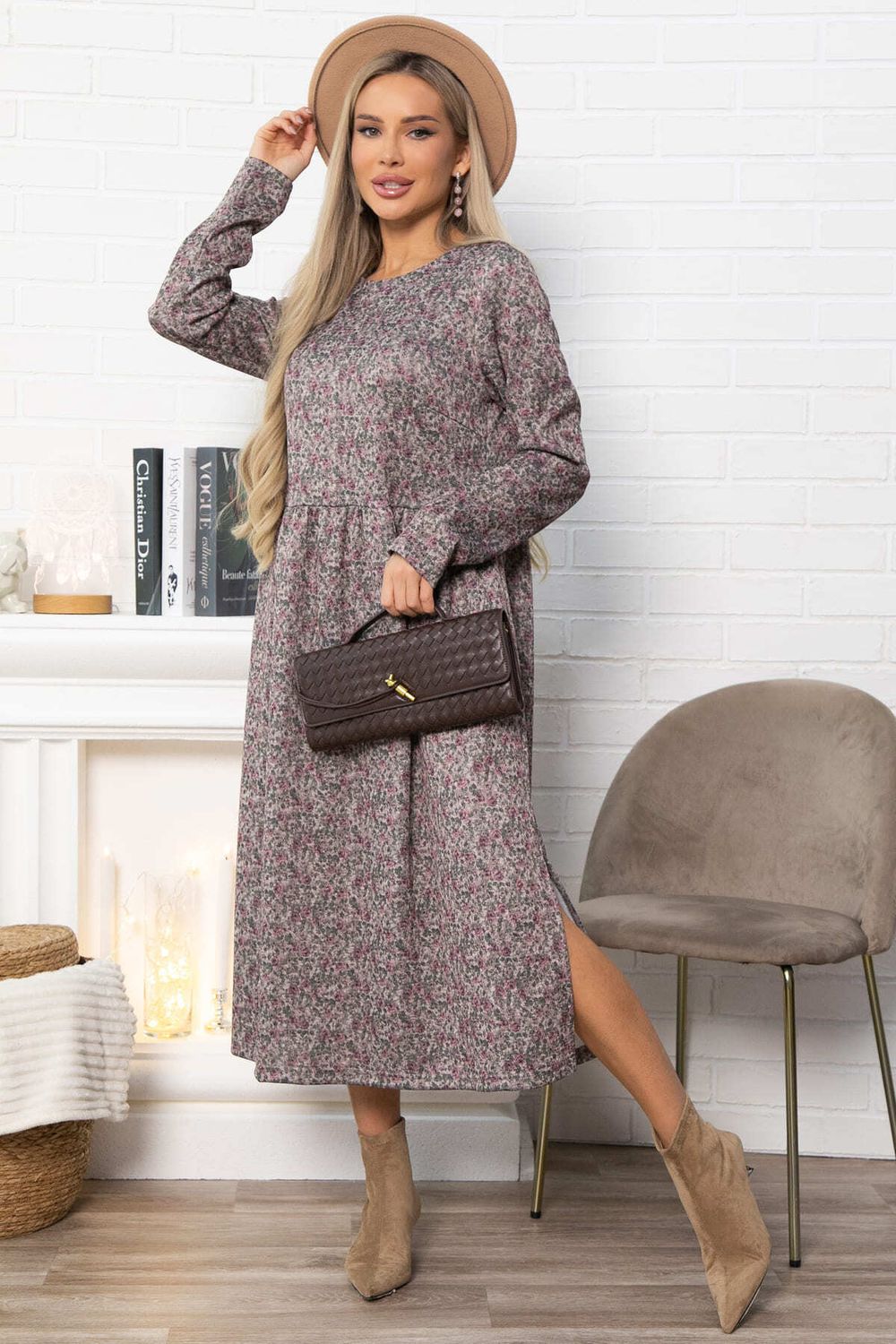 Платье Андреа (коричневое) П14852-25М LT Collection