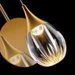 Настенный светильник MB24001004-1A gold/clear