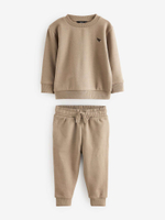 Толстовка и джоггеры в комплекте для мальчика Next Q73-918, 2 шт., Бежевый, Молочный