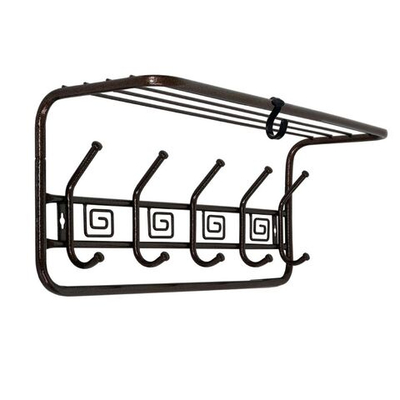 Вешалка настенная с полкой, ЗМИ, Ажур 60, ВСПА 202 М, медный антик