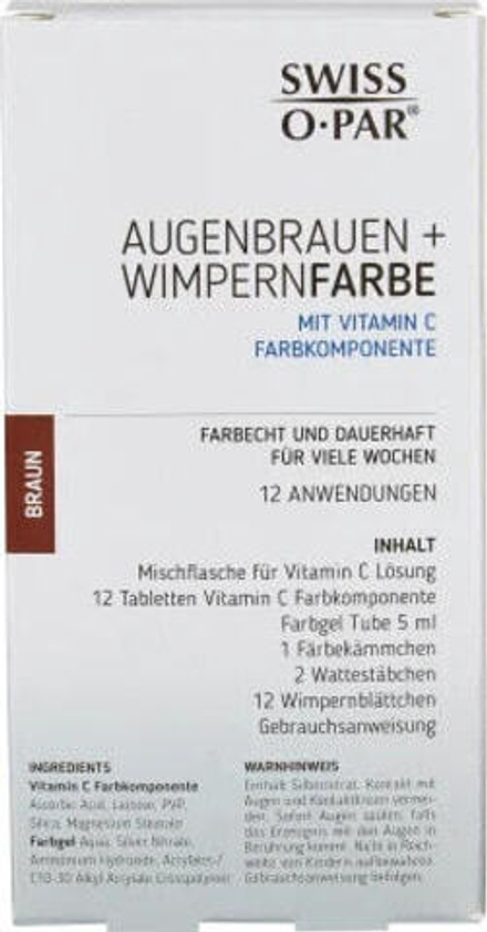 Augenbrauen- und Wimpernfarbe Braun, 1 St