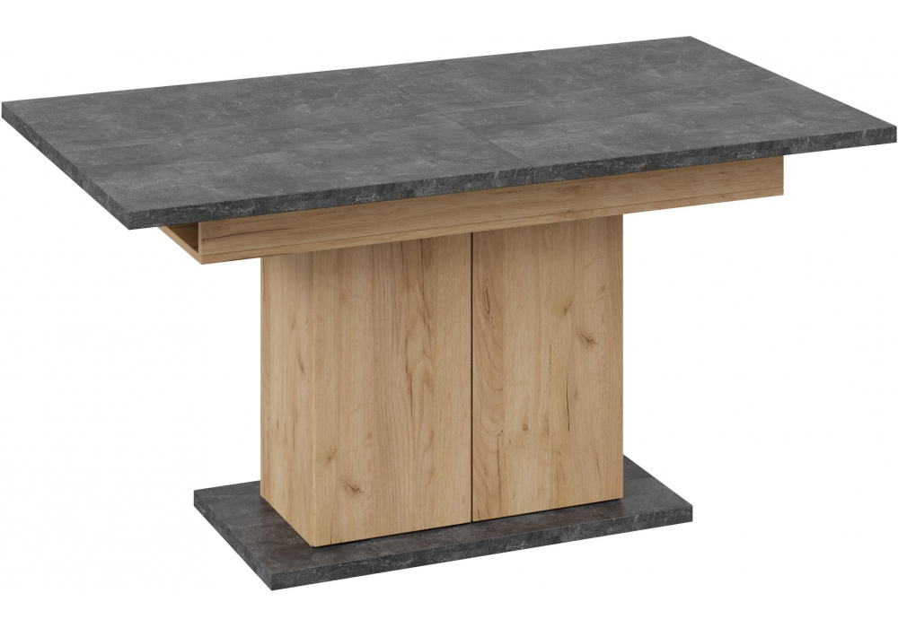 Стол деревянный Woodville Детройт Тип 1 дуб крафт золотой, ателье темное