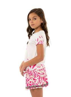 Футболка для девочки теннисная Lucky in Love Novelty Print Spicy Girl Tee Girls - multi