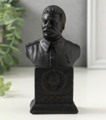 Бюст декоративный «Сталина И. В», гипсовый, 12×6.5×4.5 см, графит 10930119