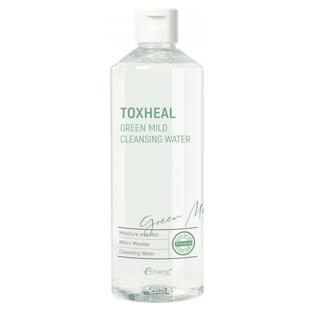 Жидкость для снятия макияжа Esthetic House Toxheal Green Mild Cleansing Water 530 мл