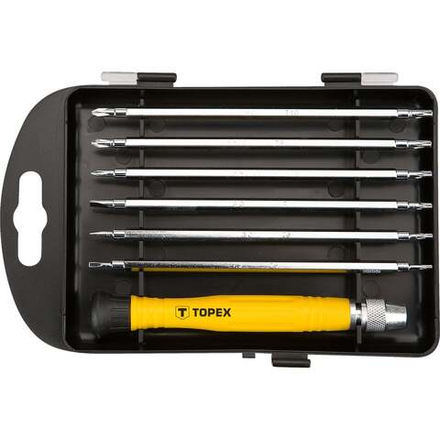 Набор: отверточная рукоятка + 6 переставных стержней TOPEX 39D551
