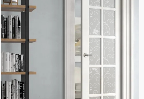 Пленка самоклеящаяся витражная Цветочные вензеля Т017-3 450x7000 мм