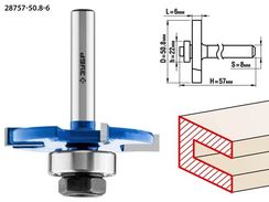 ЗУБР 50.8 x 6 мм, хвостовик 8 мм, фреза горизонтально-пазовая, Профессионал (28757-50.8-6)