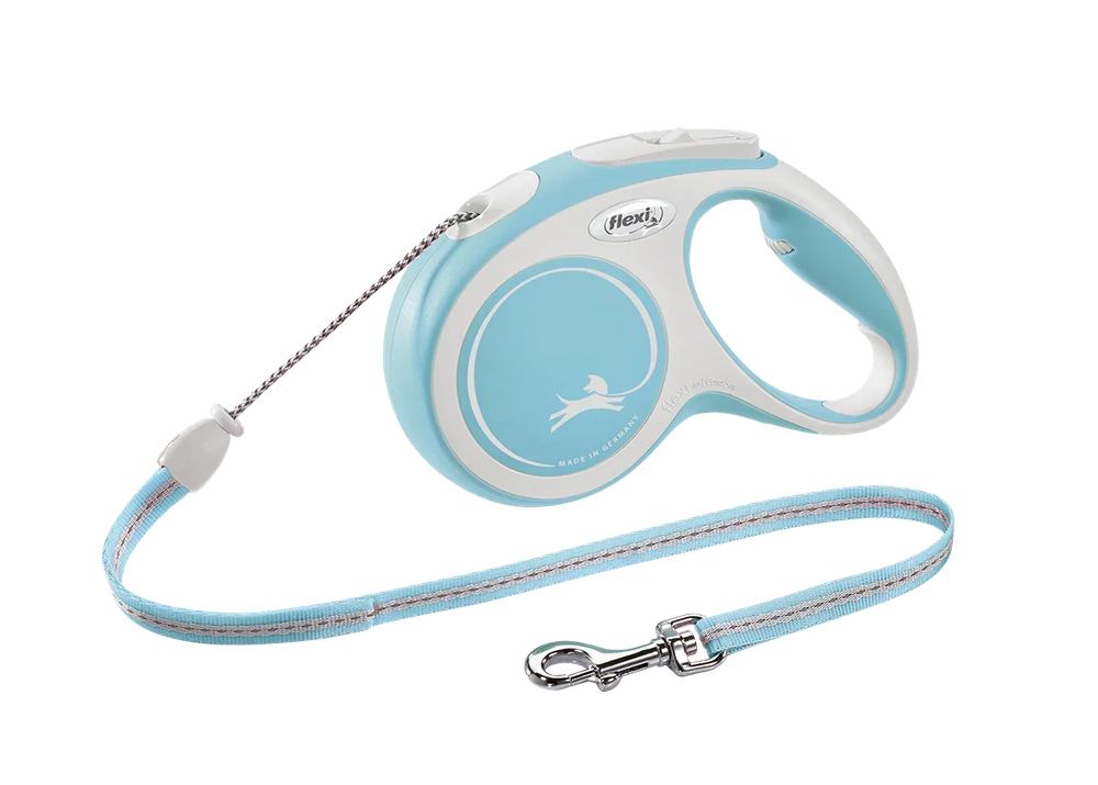 Поводок-рулетка Flexi New Comfort cord M 5m 20kg light blue