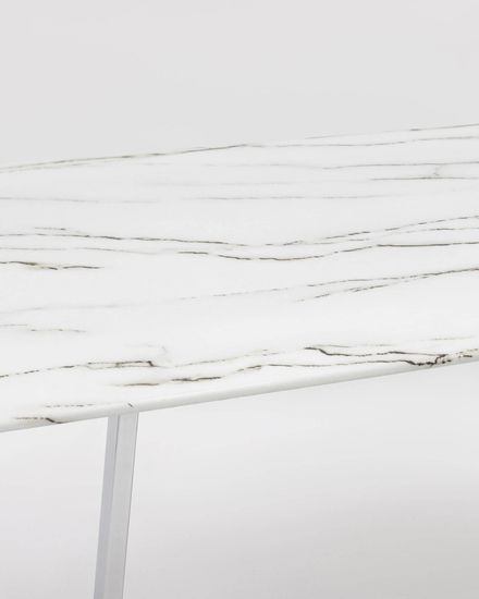 Стол обеденный Даллас 160*90 белый стеклянный