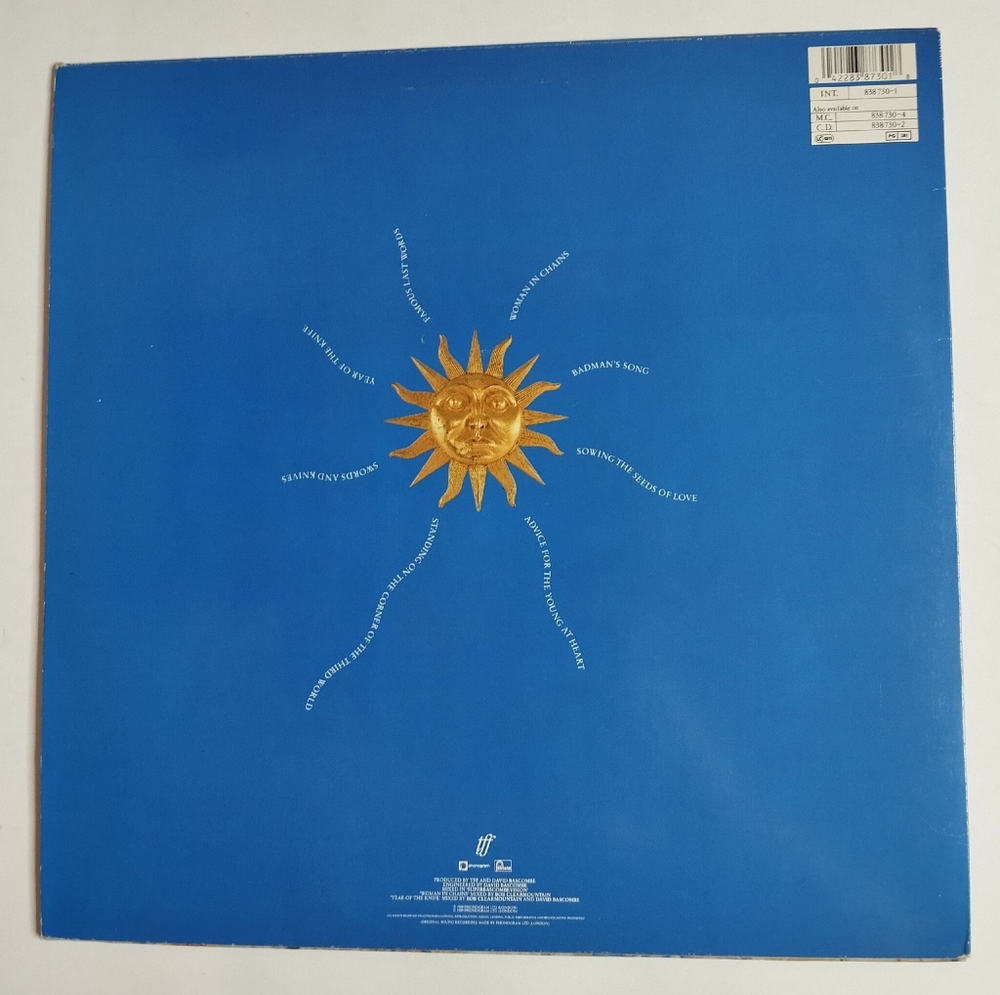 Винтажная виниловая пластинка LP Tears For Fears The Seeds Of Love (Holland 1989)