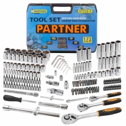Набор инструмента 172пр. 1/4''&amp;1/2''&amp; 3/8'' (6-гран.)(4-32мм) Partner PA-41723-5