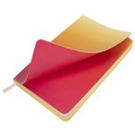 Ежедневник недатированный А5 138х213 мм, BRAUBERG GRADE, под кожу, 136 л., малиновый-жёлтый, 114463