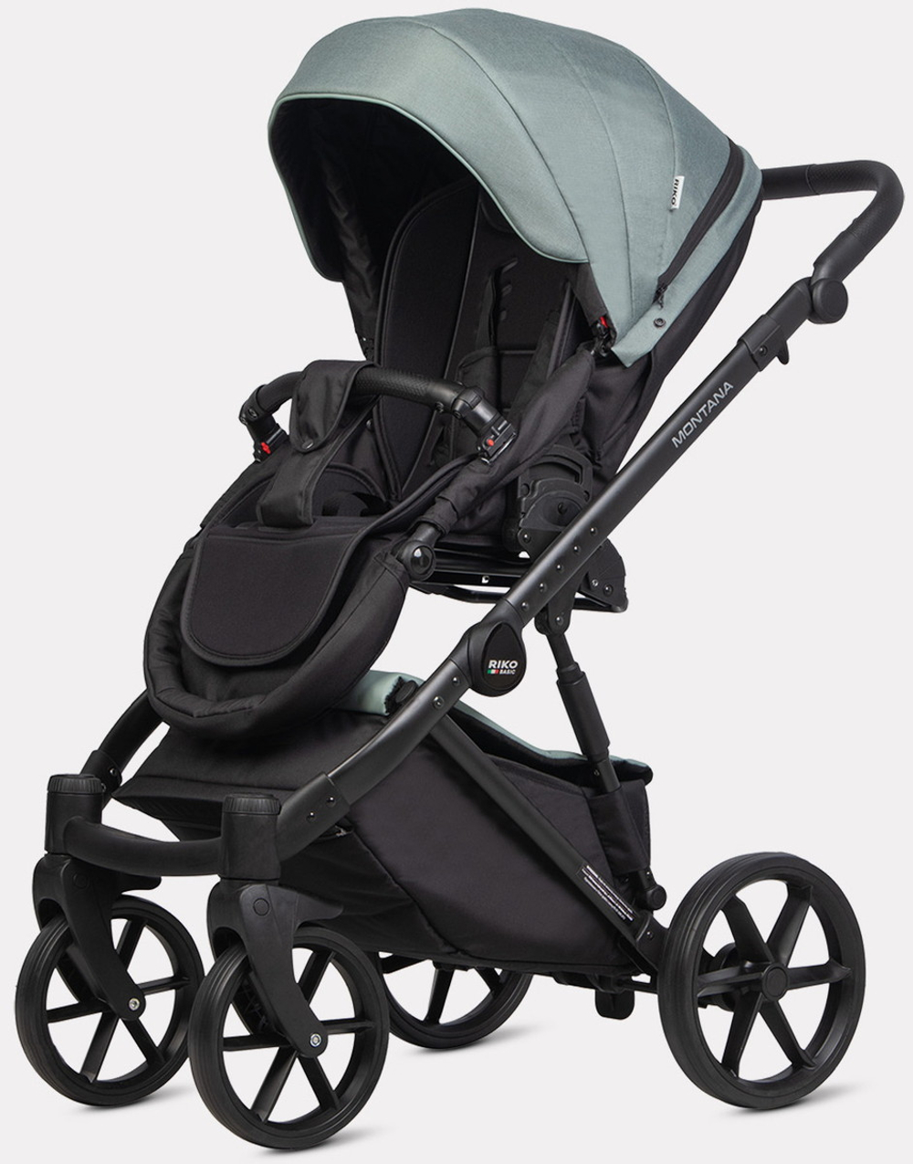 Детская коляска Riko Basic Montana Plus 2 в 1 41 Green зеленый