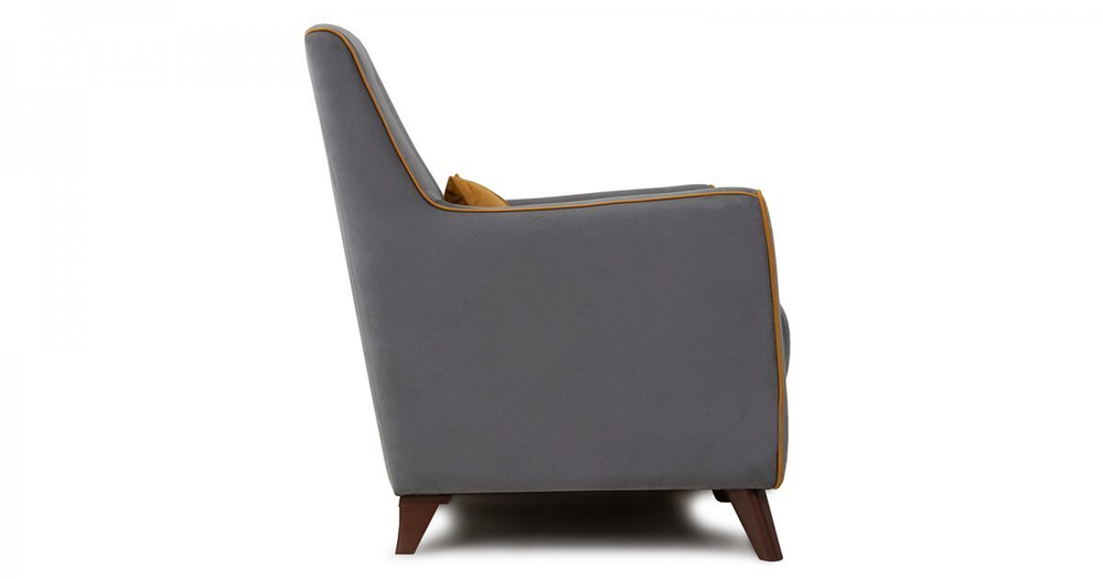 Кресло Френсис велюр кварцевый серый