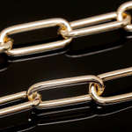 Цепочка (Юж. Корея), позолота, размер звена 20,5*8,5 мм, цена за 25 см