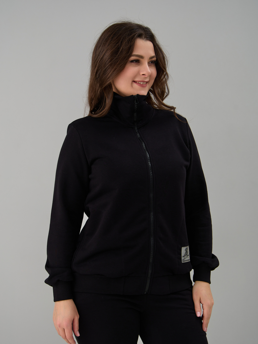 Костюм с брюками КБфп-584/черный-н